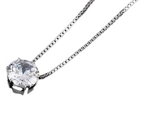 Halskette mit Stein Anhänger Damen Sterling Silber 925 mit Steinen Eschtschmuck