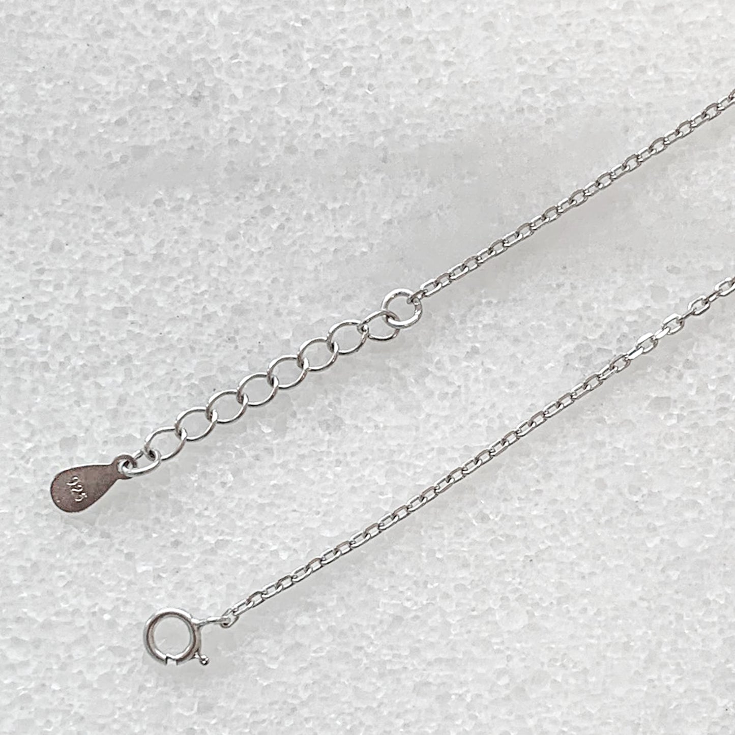Damen Halskette mit Perlen-Anhänger Damen Sterling Silber 925 mit Steinen Eschtschmuck